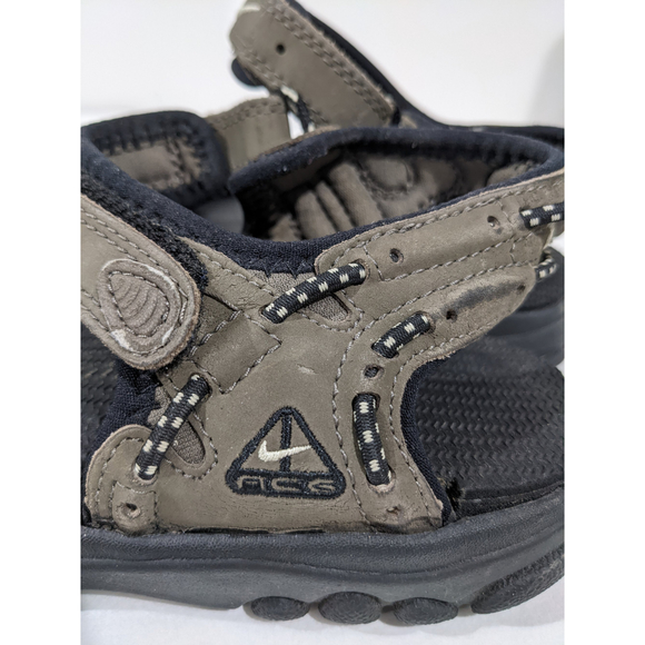 Vintage Nike ACG Y2K Brown Men's Sandals Size 7 - Picture 8 of 9